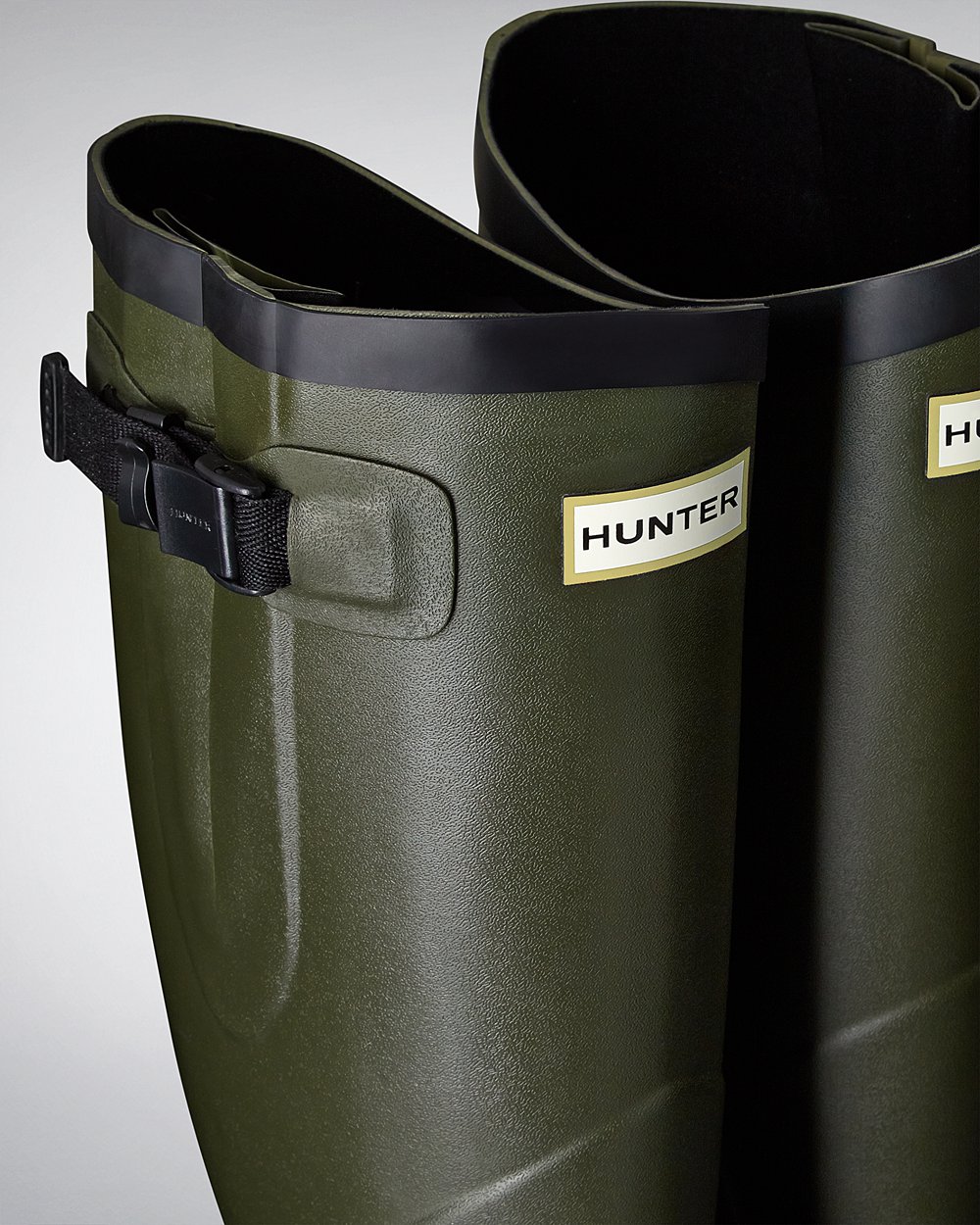 Hunter Balmoral Classic Tall Rain Boots - Sale Online Womens Dark Olive - NVAPLC681